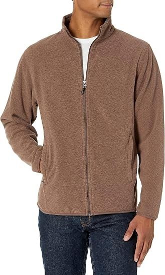 Immagine di Brown Fleece Zip-Up Jacket 1